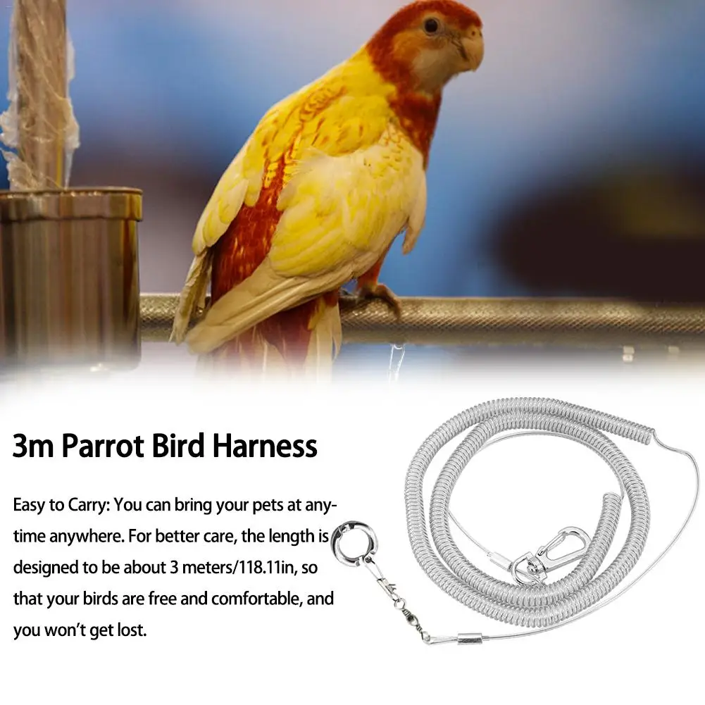 3Meters Ultra-light Parrot Bird Harness Leash Anti-bite Outdoor Flying Training Rope Pet Supplies For Macaw Cockatiel Lovebird
3Meters Ultra-light Parrot Bird Harness Leash Anti-bite Outdoor Flying Training Rope Pet Supplies For Macaw Cockatiel Lovebird