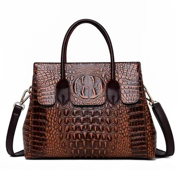 Women Crocodile Pattern Handbag Shoulder Bags 2019 New Luxury Designer PU Leather Zipper Crossbody Bag 
Women Crocodile Pattern Handbag Shoulder Bags 2019 New Luxury Designer PU Leather Zipper Crossbody Bag