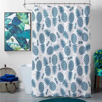 Shower Curtains Navy Blue Pineapple,Island Themed Minimalistic Multi-Sized Tropic Fruity Pineapple Printed Vintage,Blue
Shower Curtains Navy Blue Pineapple,Island Themed Minimalistic Multi-Sized Tropic Fruity Pineapple Printed Vintage,Blue