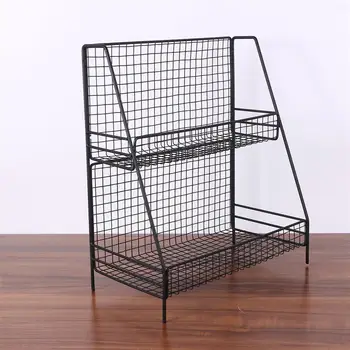 Iron Tabletop Storage Rack Cosmetics Organizer Stand Double-layer Putting-away Rack for Dorm Bedroom Kitchen Black
Iron Tabletop Storage Rack Cosmetics Organizer Stand Double-layer Putting-away Rack for Dorm Bedroom Kitchen Black