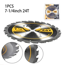 7-1/4inch Carbide Circular Saw Blade 24Teeth Thin Kerf Metal Wheel Disc Hole 16mm for Woodworking Professional Cutting Tool
7-1/4inch Carbide Circular Saw Blade 24Teeth Thin Kerf Metal Wheel Disc Hole 16mm for Woodworking Professional Cutting Tool