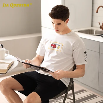 New Man Crew Neck Pajamas Set Homesuit Homeclothes Sleepwear Casual Style Fashion Style Short Sleeve Short Pants 100% Cotton
New Man Crew Neck Pajamas Set Homesuit Homeclothes Sleepwear Casual Style Fashion Style Short Sleeve Short Pants 100% Cotton