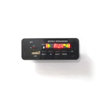 DC 12V Bluetooth 5.0 car kit MP3 Decoder Board Audio Module USB TF FM Radio AUX MP3 Player Hands-free For Car Support Recording
DC 12V Bluetooth 5.0 car kit MP3 Decoder Board Audio Module USB TF FM Radio AUX MP3 Player Hands-free For Car Support Recording