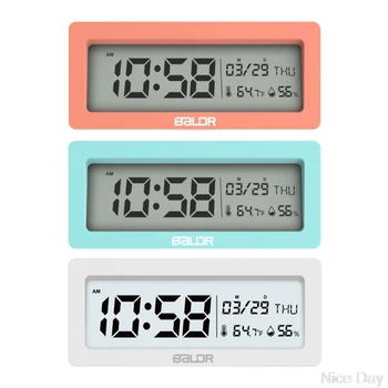 LED LED Alarm Clock Digital Table Clocks Student Clock With Week Thermometer Hygrometer Electronic Calendar LCD Display Desk
LED LED Alarm Clock Digital Table Clocks Student Clock With Week Thermometer Hygrometer Electronic Calendar LCD Display Desk