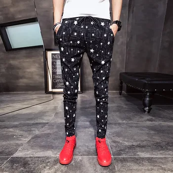 Summer New Arrival Pants Men Fashion Star Print Casual Mens Pants Slim Fit Hip Hop Harem Pants Full Length Men Trousers 33-28
Summer New Arrival Pants Men Fashion Star Print Casual Mens Pants Slim Fit Hip Hop Harem Pants Full Length Men Trousers 33-28