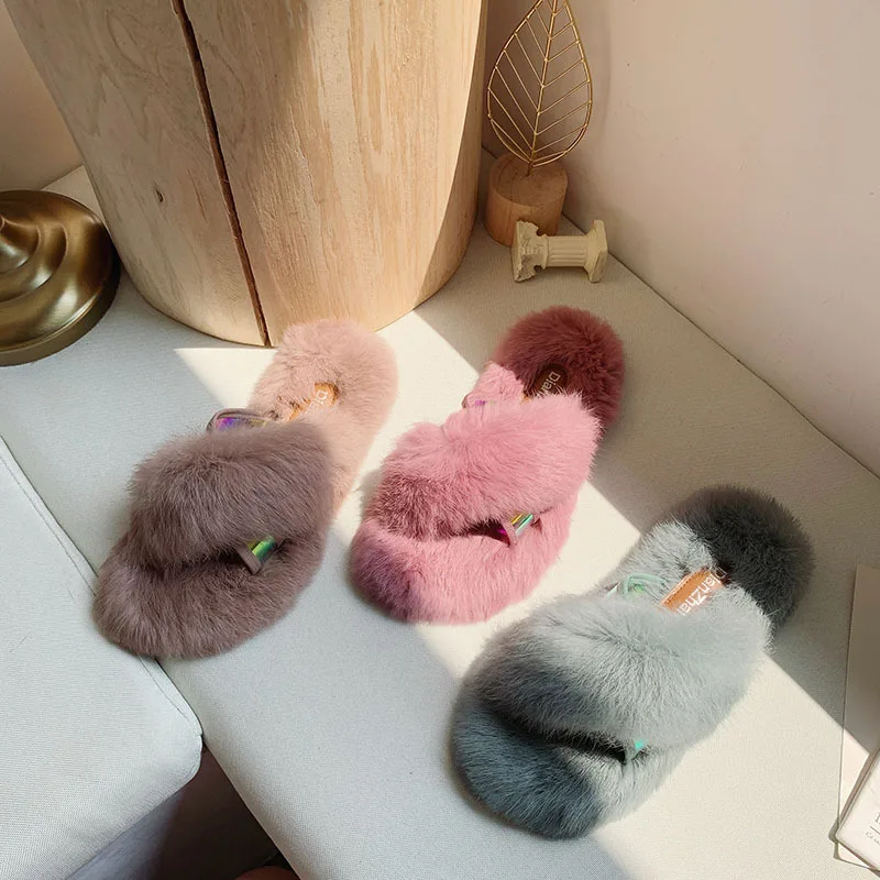 2019 Autumn New Style Online Celebrity Celebrity Style Cross Plush Slipper Women's Outer Wear Fashion INS Flat Rabbit Fur Sandal
2019 Autumn New Style Online Celebrity Celebrity Style Cross Plush Slipper Women's Outer Wear Fashion INS Flat Rabbit Fur Sandal