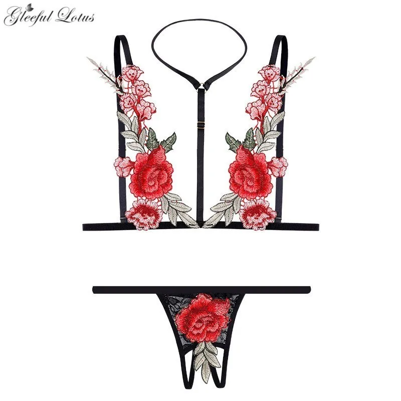 Micro Bikini Extreme Sexy Erotic Bra Set Embroidery Open Bra Cupless Open Crotch G String Sexy Babydoll Lenceria Lingerie Set
Micro Bikini Extreme Sexy Erotic Bra Set Embroidery Open Bra Cupless Open Crotch G String Sexy Babydoll Lenceria Lingerie Set