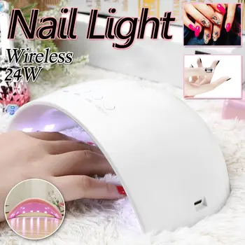 2 IN 1 Wireless Chargeable 24W 12 LED Light UV Nail Lamp Nail Dryer Fast Dry Manicure 30S 60S 90S Timers Smart For Nail Dryer
2 IN 1 Wireless Chargeable 24W 12 LED Light UV Nail Lamp Nail Dryer Fast Dry Manicure 30S 60S 90S Timers Smart For Nail Dryer