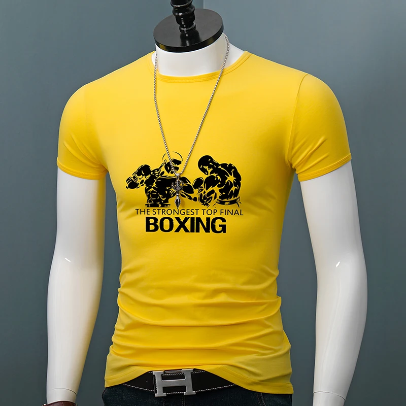 Short Sleeve T-Shirts Men's Clothing Boxing Print O-Neck Tshirt Summer Slim Cotton Casual Oversized Tops Tees
Short Sleeve T-Shirts Men's Clothing Boxing Print O-Neck Tshirt Summer Slim Cotton Casual Oversized Tops Tees