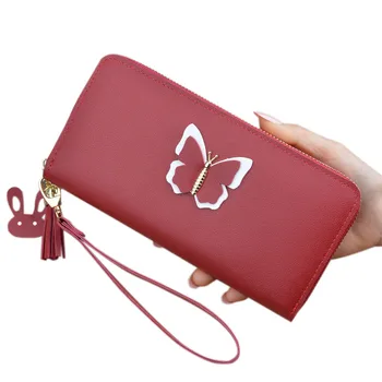 New Fashion Women's Wallet Butterfly Tassel Long Purses Ladies Phone Bag Female Large Capacity Zipper Wallet Women Purses
New Fashion Women's Wallet Butterfly Tassel Long Purses Ladies Phone Bag Female Large Capacity Zipper Wallet Women Purses