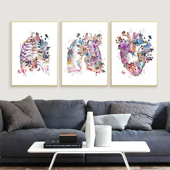 Anatomy Human Heart Brain Canvas Poster Print Neurology Medicine Art Watercolor Painting Student Gift Doctors Office Wall Decor
Anatomy Human Heart Brain Canvas Poster Print Neurology Medicine Art Watercolor Painting Student Gift Doctors Office Wall Decor