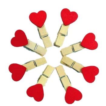 10PCS/lot Cute Red Heart Wooden Clip Pegs Photo Paper Clips Wedding Decor Craft Wooden Clip Paper Storage School Supply Clips
10PCS/lot Cute Red Heart Wooden Clip Pegs Photo Paper Clips Wedding Decor Craft Wooden Clip Paper Storage School Supply Clips
