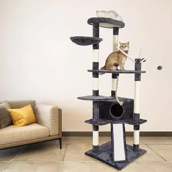 Cat'S Tree Scratcher Scratching Tower Fun Post Climbing Tree Toy Activity Centre Pet House Cat Furniture Scratching Post C05
Cat'S Tree Scratcher Scratching Tower Fun Post Climbing Tree Toy Activity Centre Pet House Cat Furniture Scratching Post C05