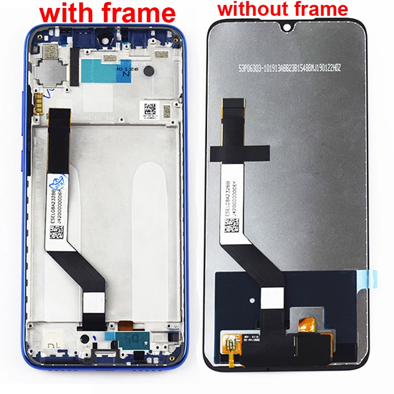 Для Xiaomi Redmi Note 7 ЖК экран для Pro сенсорный дигитайзер Датчик в сборе рамка|Экраны