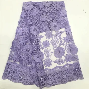 African purple Lace Fabric 3D Flower High Quality sequins French Tulle Lace Fabric beads Nigerian Net Lace For Wedding Dress
African purple Lace Fabric 3D Flower High Quality sequins French Tulle Lace Fabric beads Nigerian Net Lace For Wedding Dress