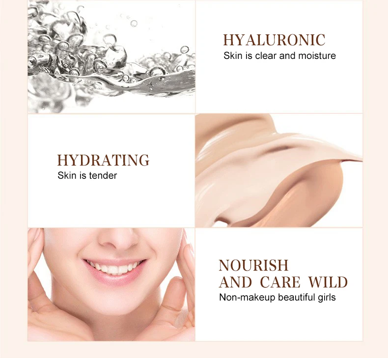 BIOAQUA natural pore cover moisturizing BB & CC Creams whitening beauty face cosmetics foundation makeup base concealer BIOAQUA natural pore cover moisturizing BB & CC Creams whitening beauty face cosmetics foundation makeup base concealer