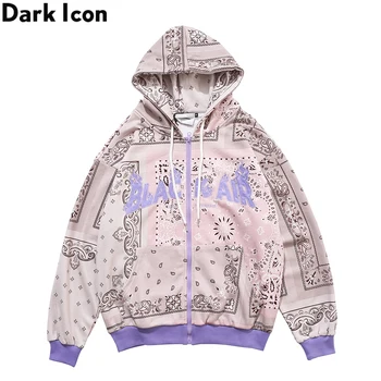 Dark Icon Bandana Print Letters Embroidery Cardigan Hoodie New Arrivals Streetwear Men's Sweatshirts Hooded Clothing 
Dark Icon Bandana Print Letters Embroidery Cardigan Hoodie New Arrivals Streetwear Men's Sweatshirts Hooded Clothing