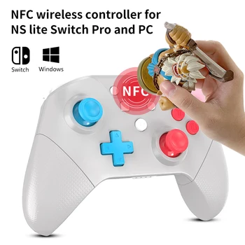 Wireless Bluetooth game controller for Nintendo Switch Pro NS Lite PC notebook NFC Turbo 6-Axis doublemotor 3D Joysticks gamepad
Wireless Bluetooth game controller for Nintendo Switch Pro NS Lite PC notebook NFC Turbo 6-Axis doublemotor 3D Joysticks gamepad