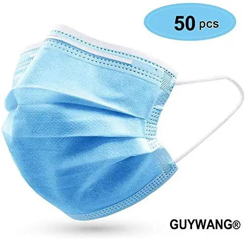 50Pcs Disposable 3-Layer Masks, Anti Dust Breathable Disposable Earloop Mouth Face Mask, Comfortable Sanitary Mask Blue
50Pcs Disposable 3-Layer Masks, Anti Dust Breathable Disposable Earloop Mouth Face Mask, Comfortable Sanitary Mask Blue