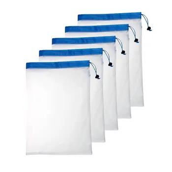 5PCS/Set Polyester Washable Reusable Produce Bags, Eco-friendly Soft Premium Lightweight Vegetable Drawstring Storage Net Bag,fo
5PCS/Set Polyester Washable Reusable Produce Bags, Eco-friendly Soft Premium Lightweight Vegetable Drawstring Storage Net Bag,fo
