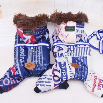 Thickened Warm Pet Down Jacket With Tow Rope Warm Jacket Thicker Cotton Coat For Small Dogs Four-legged Autumn Winter Supper 
Thickened Warm Pet Down Jacket With Tow Rope Warm Jacket Thicker Cotton Coat For Small Dogs Four-legged Autumn Winter Supper