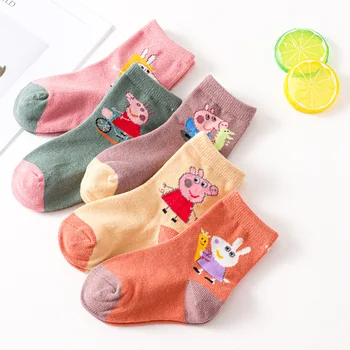 5pcs Peppa Pig Baby Girls Sock Winter Funny Cotton Breathable Cute Animal Cartoon Anime Characters Printed Socks 2-12 Years 5
5pcs Peppa Pig Baby Girls Sock Winter Funny Cotton Breathable Cute Animal Cartoon Anime Characters Printed Socks 2-12 Years 5