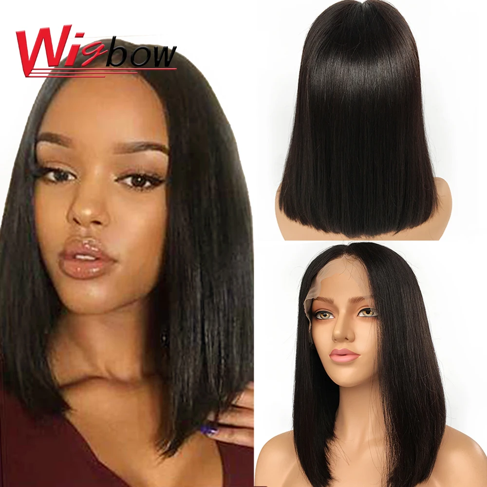 Bob Wig 13*4 Lace Front Wig Straight Peruvian Human Hair Wigs For Black Women Transparent Lace Frontal Bob Wig With Pre-Pluncked
Bob Wig 13*4 Lace Front Wig Straight Peruvian Human Hair Wigs For Black Women Transparent Lace Frontal Bob Wig With Pre-Pluncked