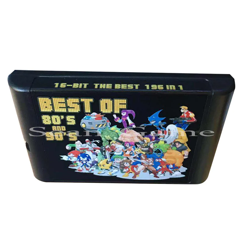 Карта для видеоигр SEGA MD 16 бит 196 в 1 картридж игровой консоли Sega Megadrive