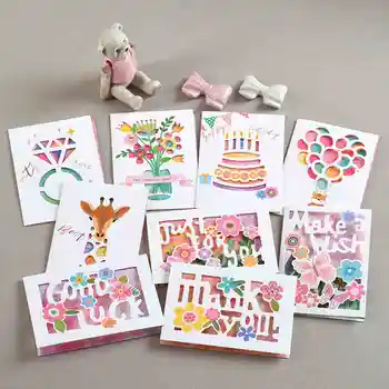 Creative birthday CARDS 88x125mm father's day thank you card Holiday leave a message cards with envelope hollow-carved design
Creative birthday CARDS 88x125mm father's day thank you card Holiday leave a message cards with envelope hollow-carved design