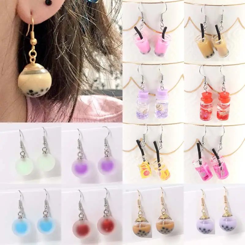Unique Bubble Tea Colors Personality Resin Milk Tea Drink Earring 1Pair 45 Colors Candy Color Creative Unique Drop Earrings
Unique Bubble Tea Colors Personality Resin Milk Tea Drink Earring 1Pair 45 Colors Candy Color Creative Unique Drop Earrings