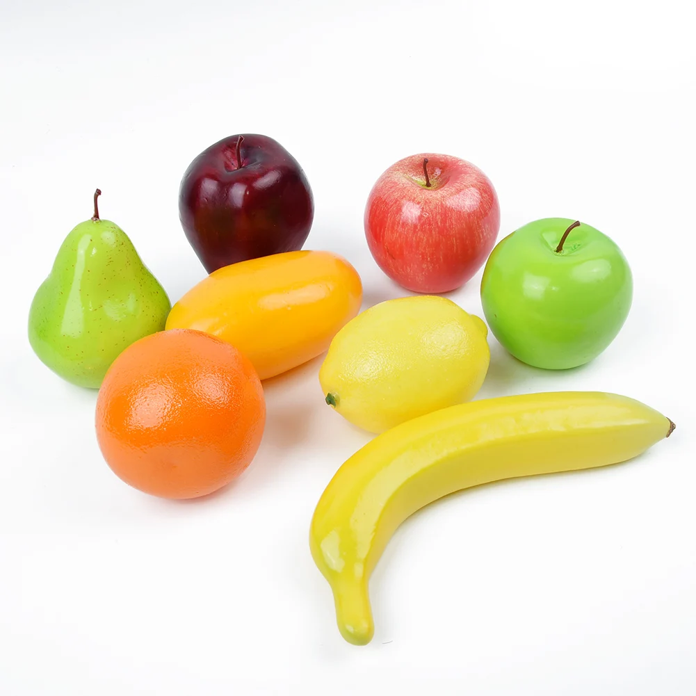 8Pcs Set Artificial Fruit Variety Simulated Fruits Plastic Fake Fruit Kitchen Table DIY Home Decoration Long Lasting Easy Clean
8Pcs Set Artificial Fruit Variety Simulated Fruits Plastic Fake Fruit Kitchen Table DIY Home Decoration Long Lasting Easy Clean
