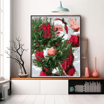 DIY digital painting Christmas Santa Claus gift snow Christmas tree decoration painting adult hand-painted decompression
DIY digital painting Christmas Santa Claus gift snow Christmas tree decoration painting adult hand-painted decompression