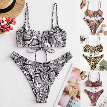 #Z45 Swimwear Women Sexy Bikini Snakin Print Separate Swimsuit Low Waist Bikini Set Two Piece Women's Swimming Suit Bathing Suit
#Z45 Swimwear Women Sexy Bikini Snakin Print Separate Swimsuit Low Waist Bikini Set Two Piece Women's Swimming Suit Bathing Suit