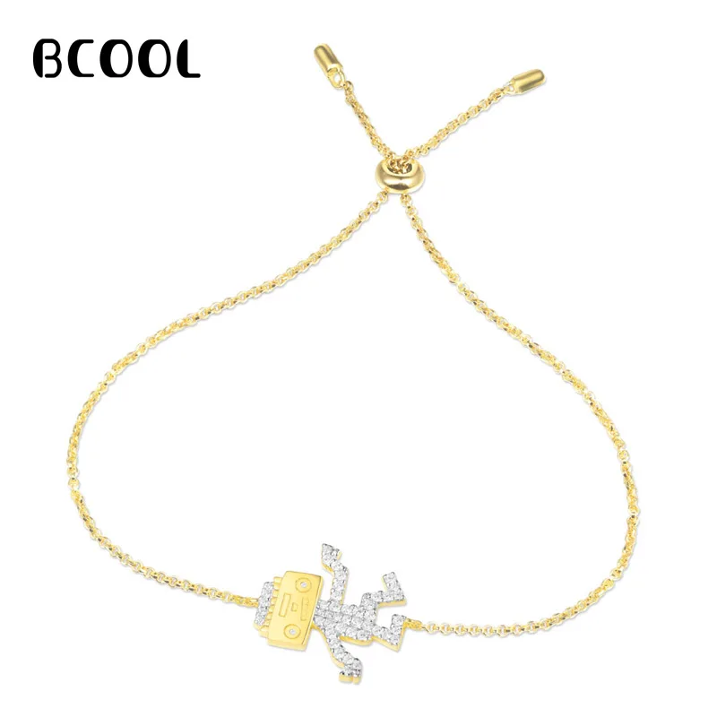 BCOOL Fashion Charm Silver Original 1:1 Copy Bracelet, Suitable For Women's Dancing Robot Adjustable Bracelet Jewelry Gift
BCOOL Fashion Charm Silver Original 1:1 Copy Bracelet, Suitable For Women's Dancing Robot Adjustable Bracelet Jewelry Gift