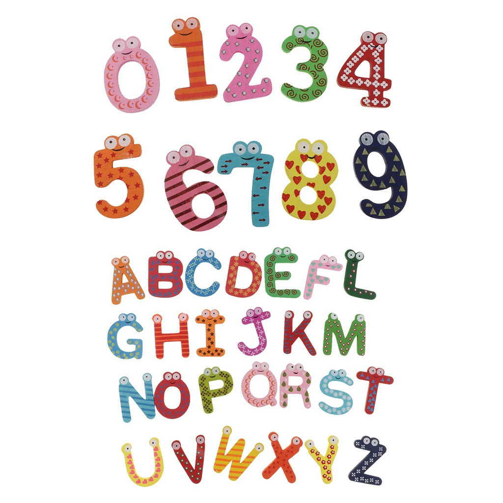 2set Wooden Number Letters Fridge Magnet Alphabet Education Kid Toy 2set Wooden Number Letters Fridge Magnet Alphabet Education Kid Toy