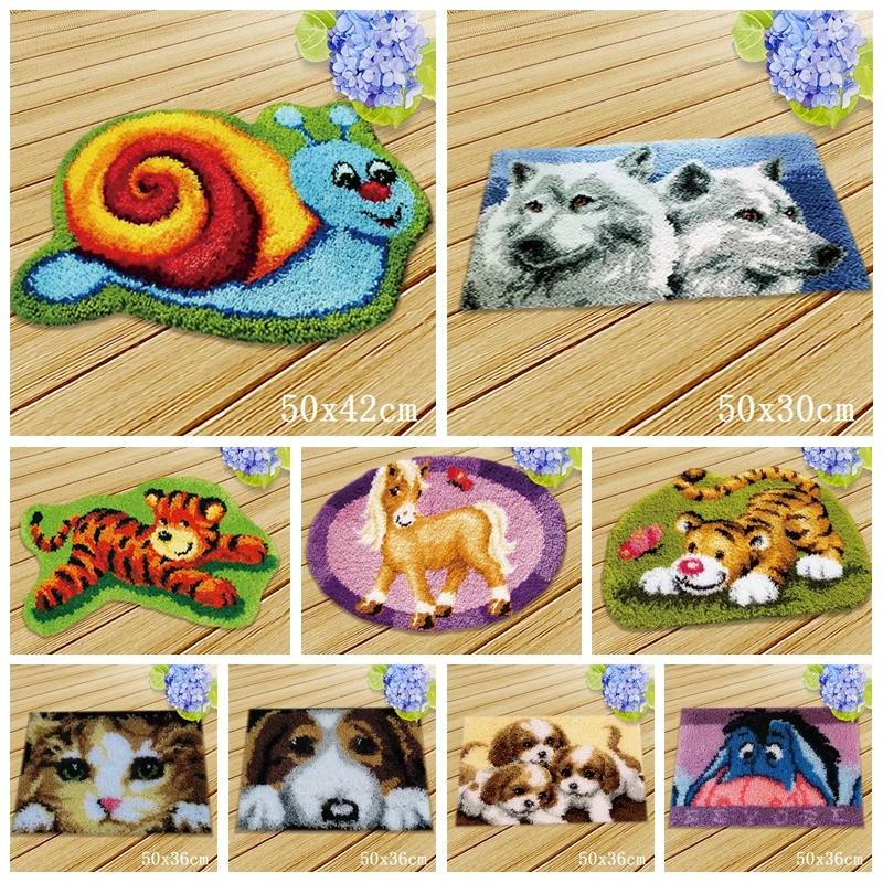 Cat Latch Hook Cartoon Dog Carpet Embroidery For Handmade Latch Hook Rug Button Cushion Animals Foamiran For Needlework DIY
Cat Latch Hook Cartoon Dog Carpet Embroidery For Handmade Latch Hook Rug Button Cushion Animals Foamiran For Needlework DIY