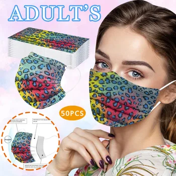 50pcs Adult Leopard Print Face Masks Three-layer Protective Mouth Cover Disposable Non-woven Mascarillad Elastic Earloop Маска
50pcs Adult Leopard Print Face Masks Three-layer Protective Mouth Cover Disposable Non-woven Mascarillad Elastic Earloop Маска