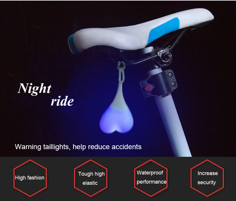 Flash Deal Cycling Balls Tail Silicone Light Creative Bike Waterproof Night Essential LED Red Warning Lights Bicycle Seat Back Egg Lamp 0