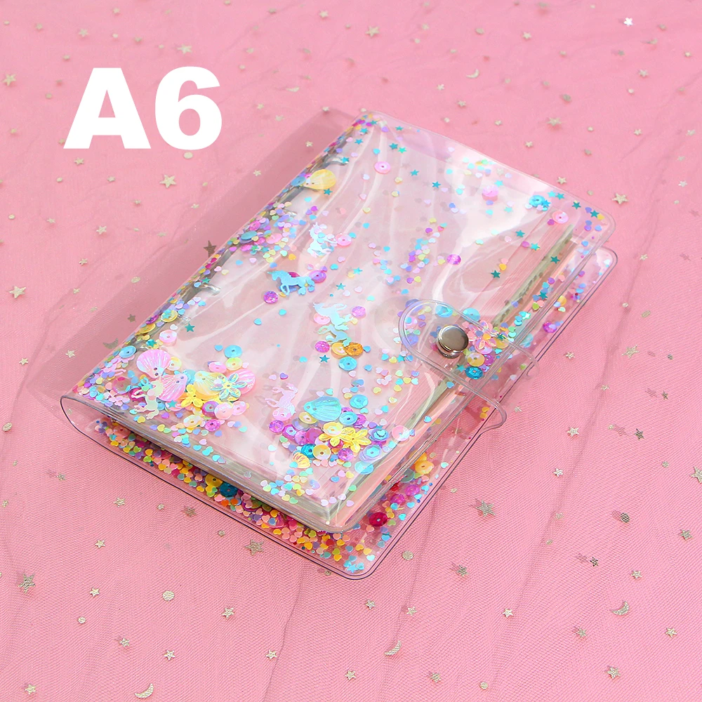 A5 A4 Simple Agenda Cover PVC Transparent Spiral Binder Office School 8C