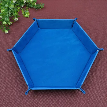 High Quality Leather Folding Hexagon Dice Tray Purple Dice Box For RPG DnD Games Dice Storage Collapsible Phone Key Coin Storage 
High Quality Leather Folding Hexagon Dice Tray Purple Dice Box For RPG DnD Games Dice Storage Collapsible Phone Key Coin Storage