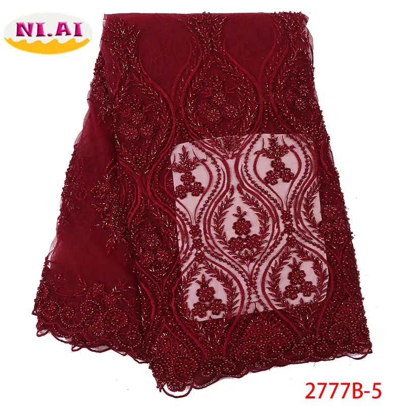 NIAI African Embroidery Lace Fabric 2019 High Quality Handmade French Beaded Tulle Lace Fabric For Wedding Party Dress XY2777B-5
NIAI African Embroidery Lace Fabric 2019 High Quality Handmade French Beaded Tulle Lace Fabric For Wedding Party Dress XY2777B-5