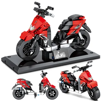City Off-road Motorbike Model Building Blocks Technic Creator Motorcycle DIY Assemble Bricks Educational Toys For Children Gifts 
City Off-road Motorbike Model Building Blocks Technic Creator Motorcycle DIY Assemble Bricks Educational Toys For Children Gifts