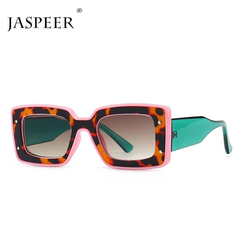 Фото Женские солнцезащитные очки JASPEER в стиле ретро UV400 коричневые толстой оправе | Отзывы и видеообзор (1005003677609721)