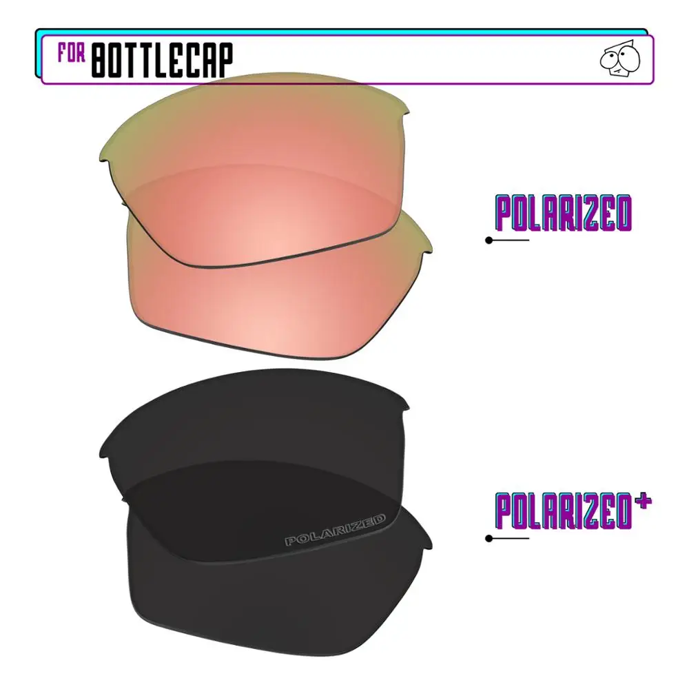 EZReplace Polarized Replacement Lenses for - Oakley Bottlecap Sunglasses - BlackP Plus-RoseP
EZReplace Polarized Replacement Lenses for - Oakley Bottlecap Sunglasses - BlackP Plus-RoseP