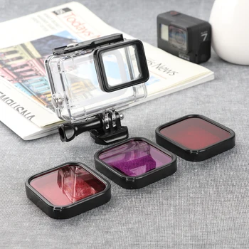 For GoPro Hero 5 Hero 6 7 Accessories Underwater Dive Lens Color Filter Set for Go Pro HERO5 HERO6 Black Super Suit Housing
For GoPro Hero 5 Hero 6 7 Accessories Underwater Dive Lens Color Filter Set for Go Pro HERO5 HERO6 Black Super Suit Housing