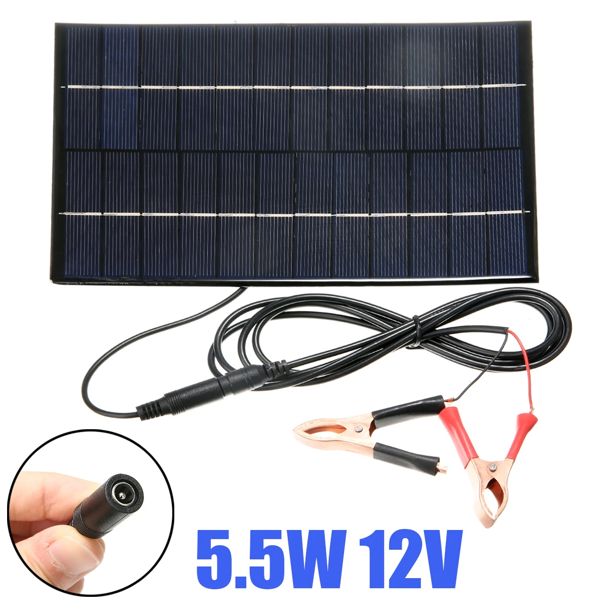 5.5W 12V Portable Solar Panel Power Module Battery Cell Phone Fast Charger DIY Home Solar Panel
5.5W 12V Portable Solar Panel Power Module Battery Cell Phone Fast Charger DIY Home Solar Panel