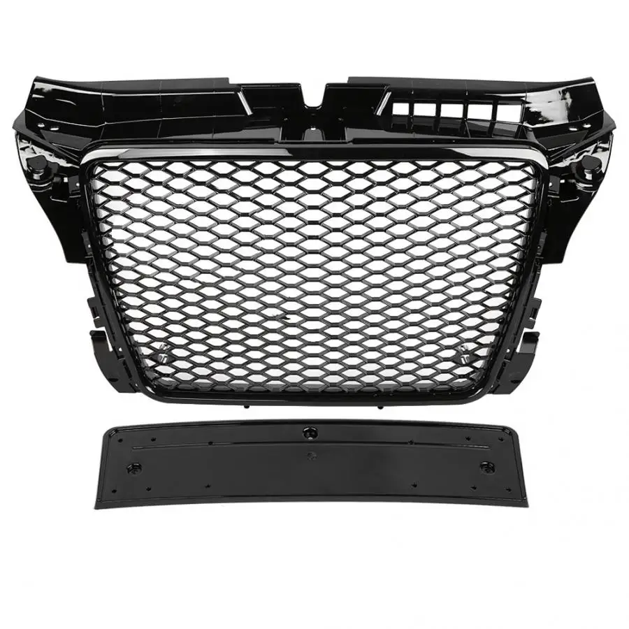 Front Sport Hex Mesh Honeycomb Hood Grill Gloss Black for A3/S3 8P 2009 2010 2011 2012 For RS3 Style 
Front Sport Hex Mesh Honeycomb Hood Grill Gloss Black for A3/S3 8P 2009 2010 2011 2012 For RS3 Style