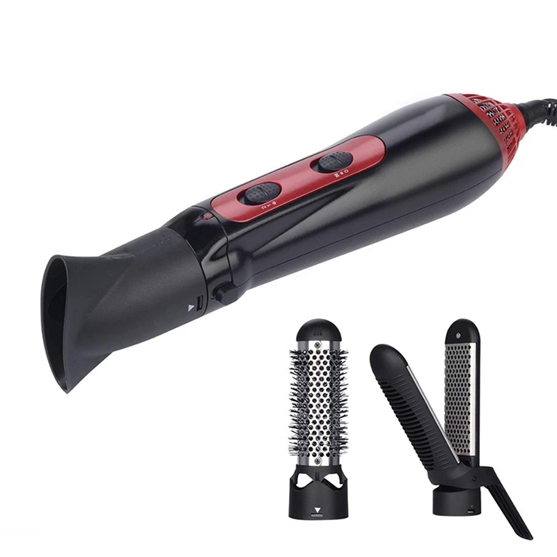 

Hot Air Brush 3 in 1 Professional Hair Dryer & Straightener & Curler Iron Electric Salon Hair Styling Tool Hot Hairdressing Comb