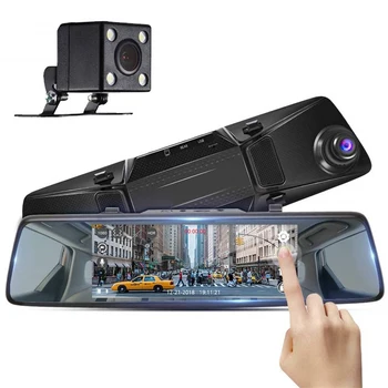 Mirror DVR Dash Cam with Backup Camera 1080p for Cars Front Rear 7inches Touch Screen G-Sensor Loop Record Park Monitor
Mirror DVR Dash Cam with Backup Camera 1080p for Cars Front Rear 7inches Touch Screen G-Sensor Loop Record Park Monitor