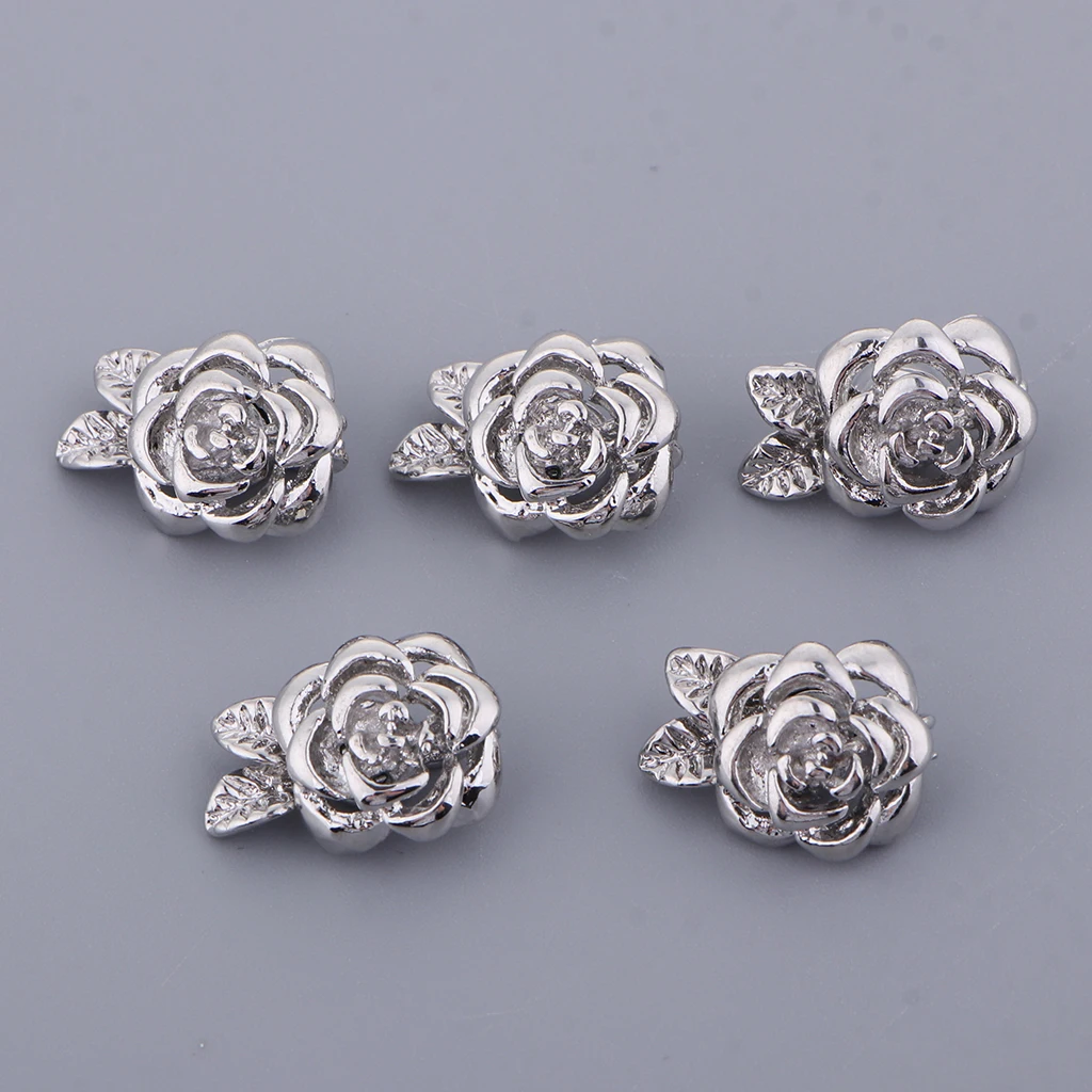5 Pack Flower Jewelry Round Chain Closure Magnet Clasp Decoration For Chains, Bracelets, Necklaces 5 Pack Flower Jewelry Round Chain Closure Magnet Clasp Decoration For Chains, Bracelets, Necklaces